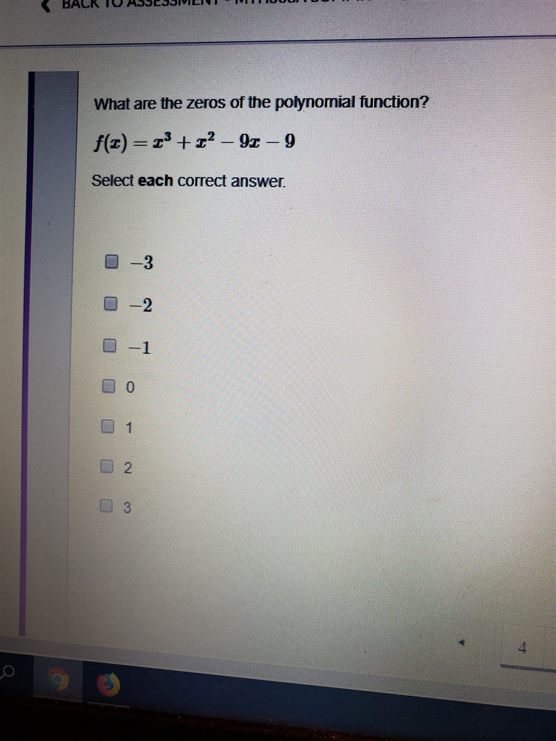 What are the zeros of the polynomial functio ? f(x)=x^3+x^2-9x-9-example-1