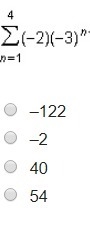 What is the sum of the geometric series E (-2)(-3)^n-1-example-1