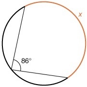 What is the measure of x-example-1