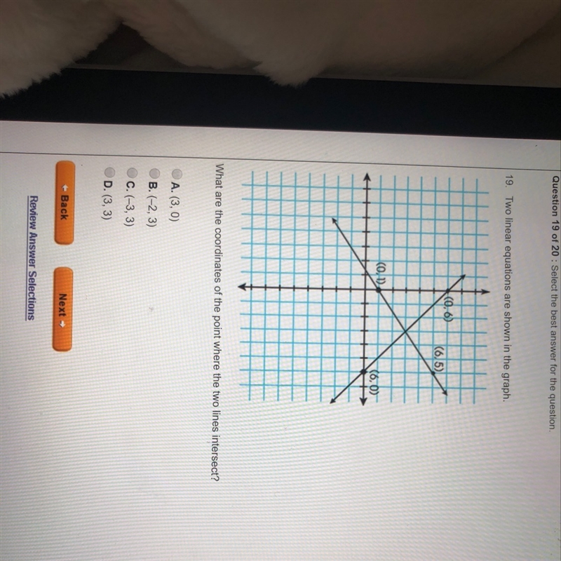 What are the coordinates of the point where the two lines intersect?-example-1