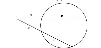 Find the value of k in the following figure.-example-1