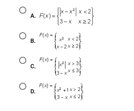 The graph below represents which of the following functions?-example-2