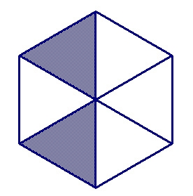 What is the probability that a point chosen at random in the regular hexagon lies-example-1