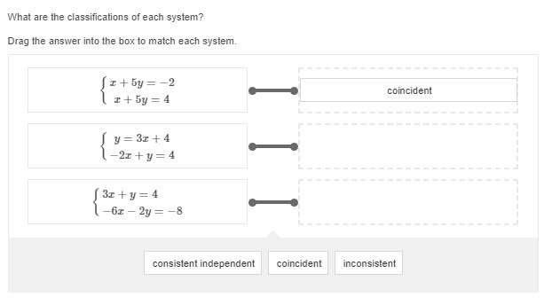 PLZ HELP What are the classifications of each system? Drag the answer into the box-example-1