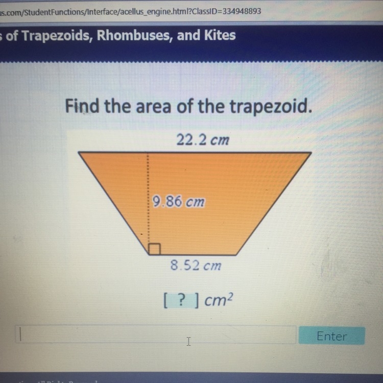 Please help me find the area of the trapezoid-example-1