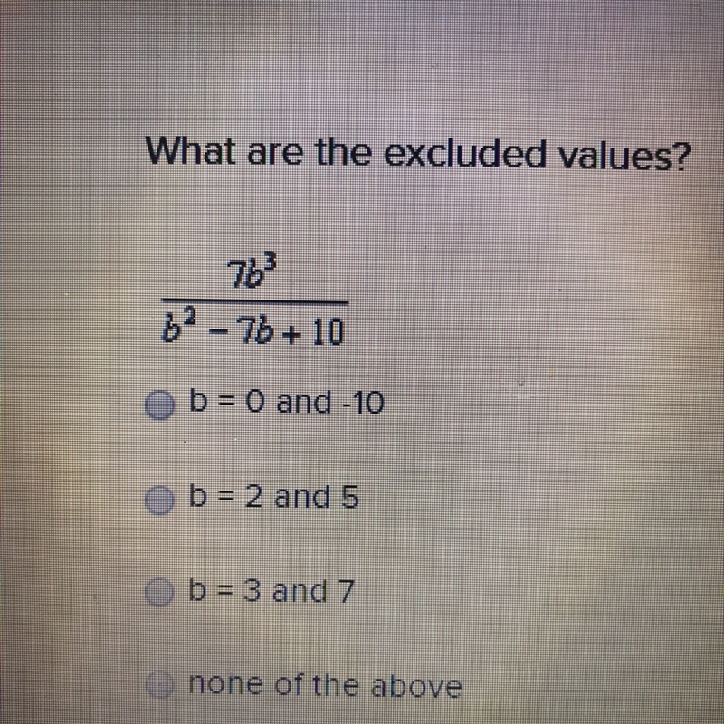 What are the excluded values?-example-1