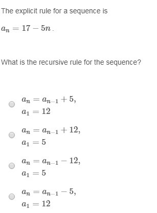 What is the recursive rule for the sequence? @musiclover please help-example-1