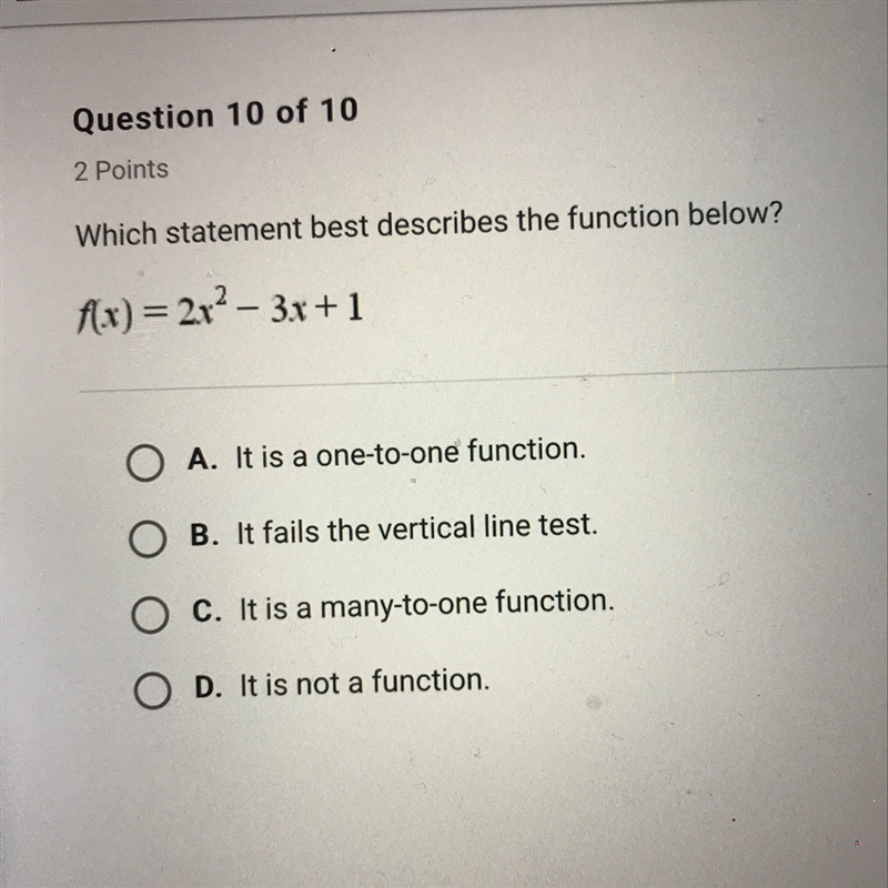 Which statement best describes the function below-example-1