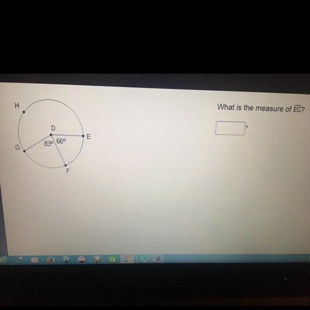 What is the measure of EG?-example-1