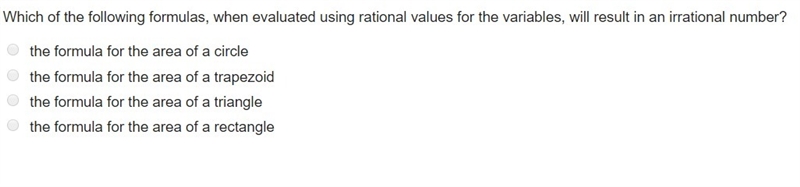 Which of the following formulas, when evaluated using rational values for the variables-example-1