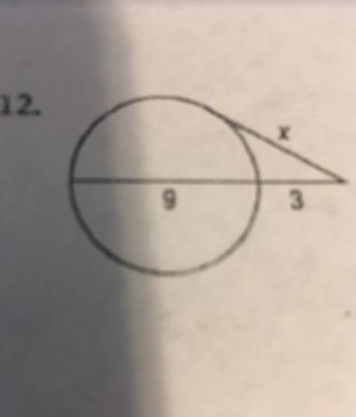 Find x. Round to the nearest tenth if necessary. Assume that segments that appear-example-1