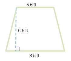 What is the area of the trapezoid? If necessary, round your answer to the nearest-example-1