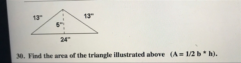 Please help me find the area of the triangle above-example-1