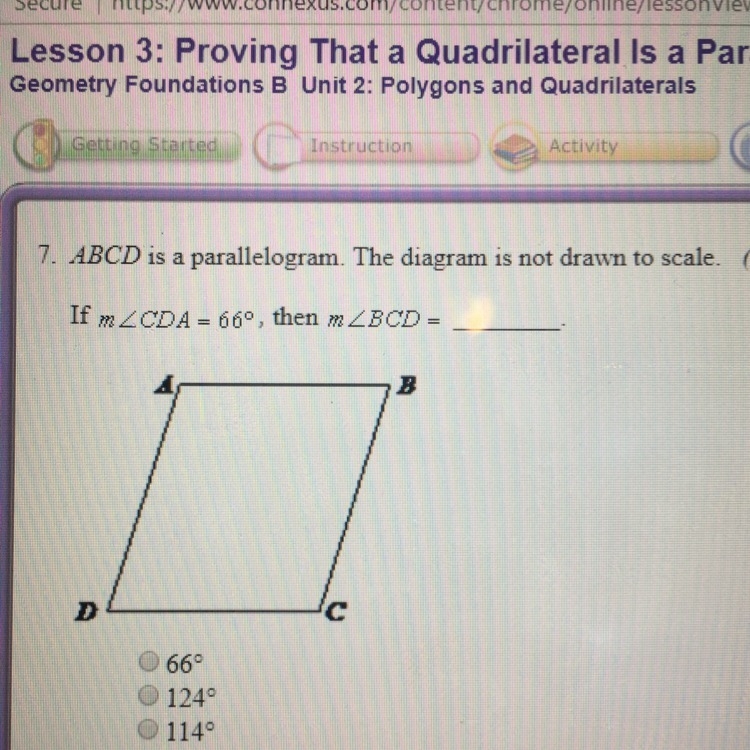 ABCD is a parallelogram the diagram is not drawn to scale-example-1