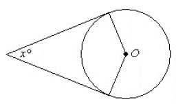 O is the center of the given circle. The measure of angle O is 128°. The diagram is-example-1