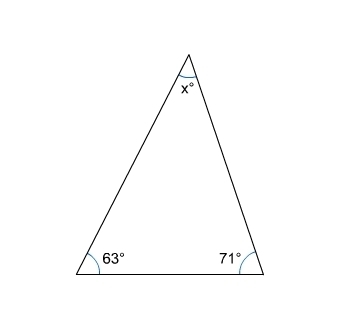 What is the value of x? 56 46 67 134-example-1