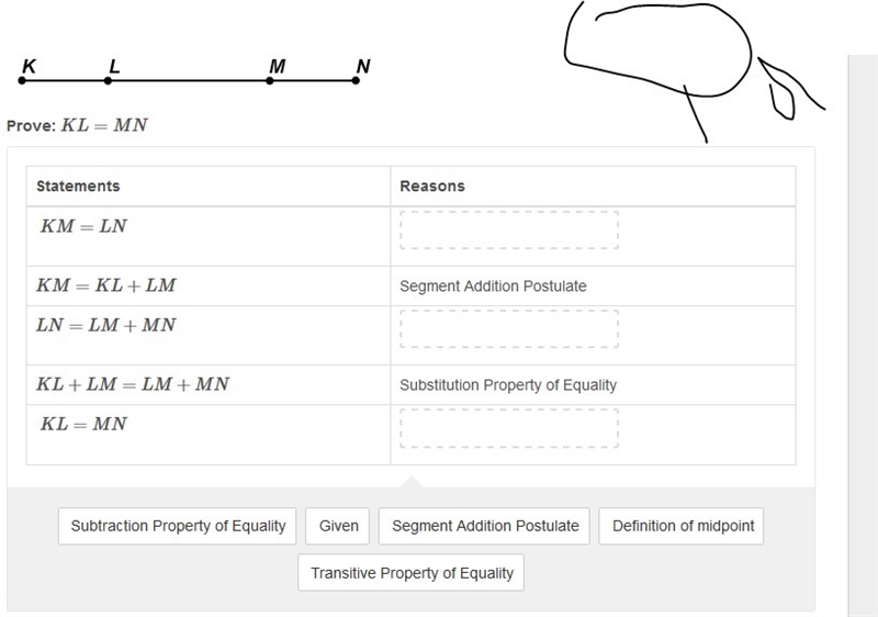 1. What is the reason for Statement 3 of the two-column proof? Angle Addition Postulate-example-3