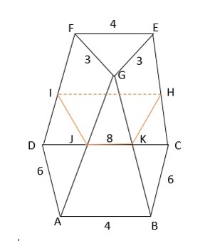 What is the length of side IJ in the diagram? A. 5.4 B. 5 C. 6 D. 4.5-example-1