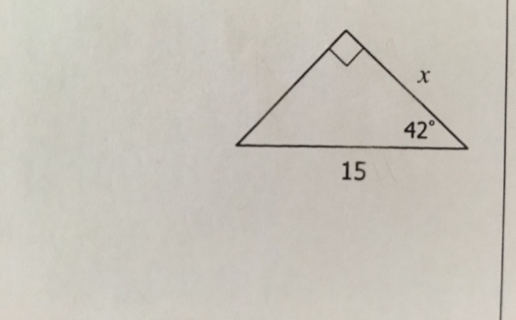 Solve for x. Round your answer to the nearest tenth.-example-1