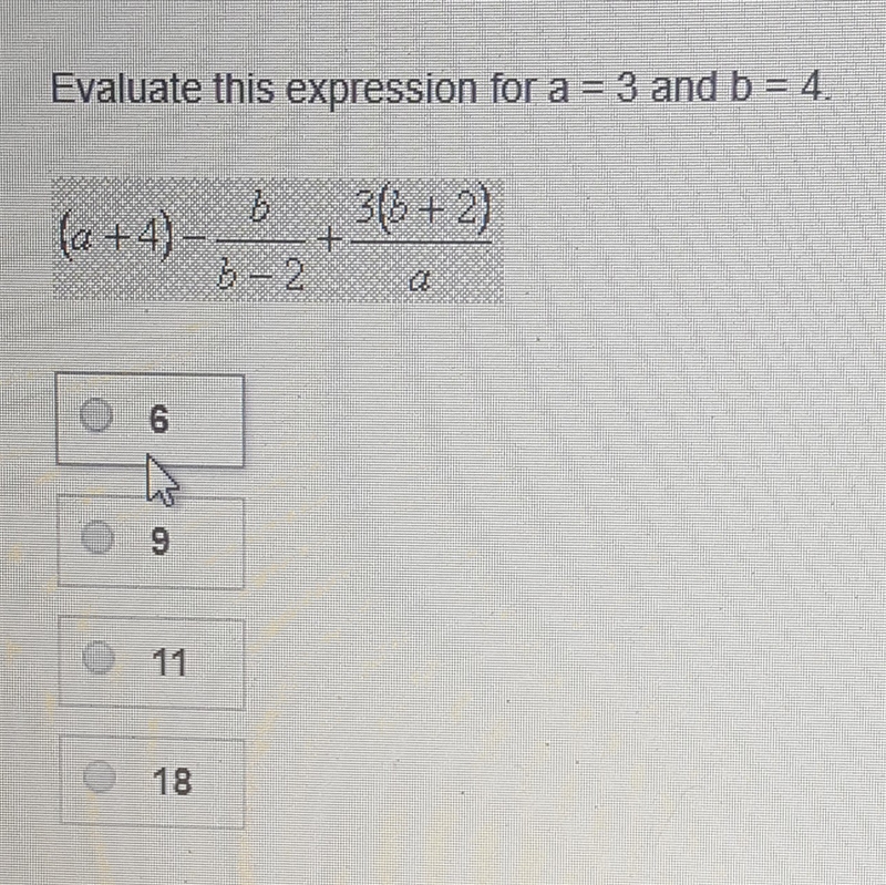 Evaluate this expression for a=3 and b=4-example-1