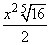 simplefiy the expression the x^10/2 is the problem the rest are the answers by the-example-1