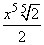 simplefiy the expression the x^10/2 is the problem the rest are the answers by the-example-3