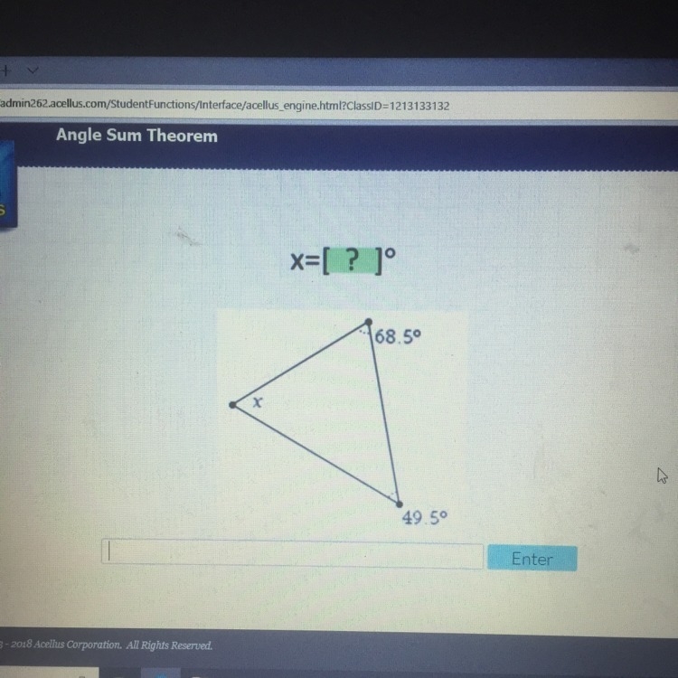 How many degrees is x?-example-1