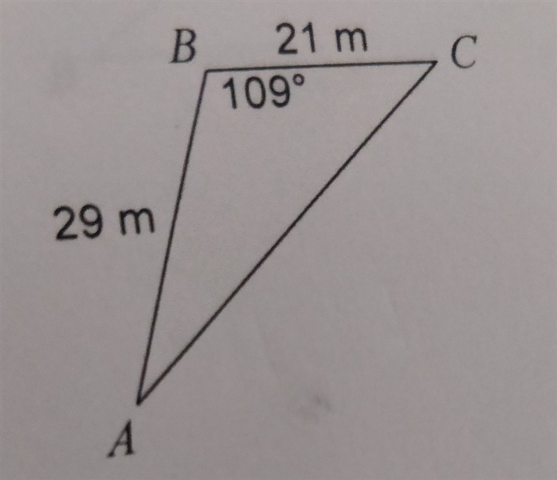 Solve each triangle. Round your answers to the nearest tenth-example-1