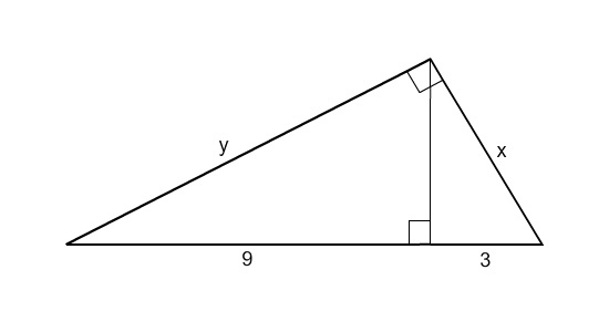 Find the value of x. A. 4 B. 6 C. 2\sqrt{3} D. 6\sqrt{3}-example-1