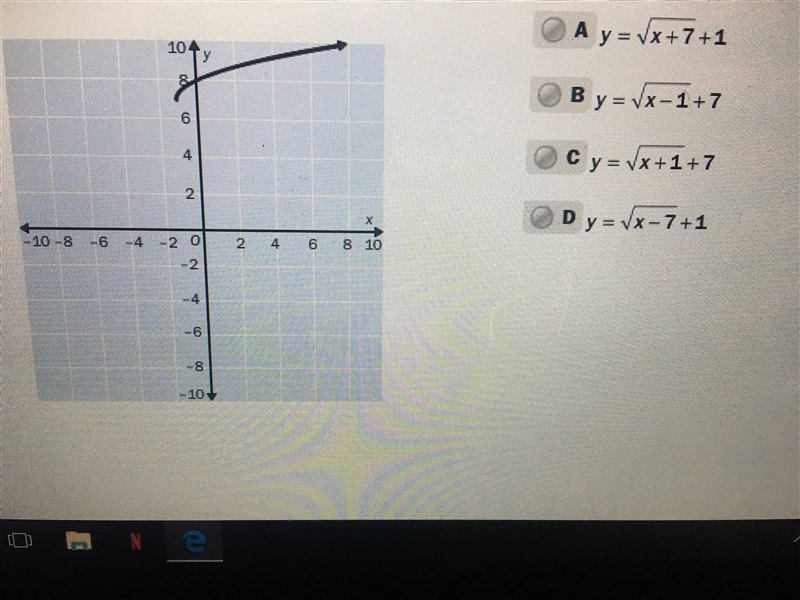 Match the graph with its function-example-1