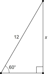 What is the value of x? 6 63√ 12 ​ 123√ ​-example-1