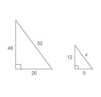 1 & 2 1.The triangles are similar. 2.What is the value of x? The triangles are-example-1