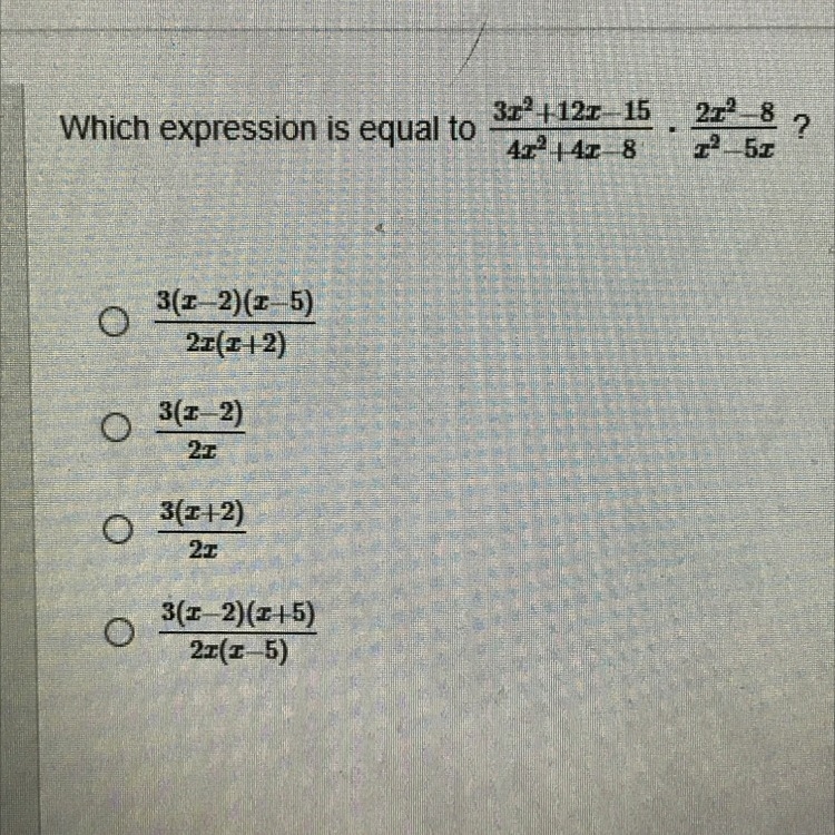 Which expression is equal to... (in picture)-example-1