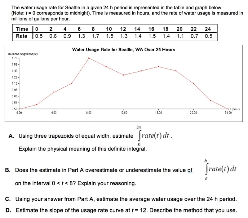 Can someone make sure that my answer is right? A. Width = (b – a)/n Width = (24 – 0)/3 Width-example-1