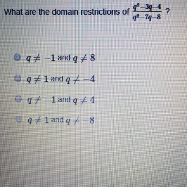 What are the domain restrictions?-example-1