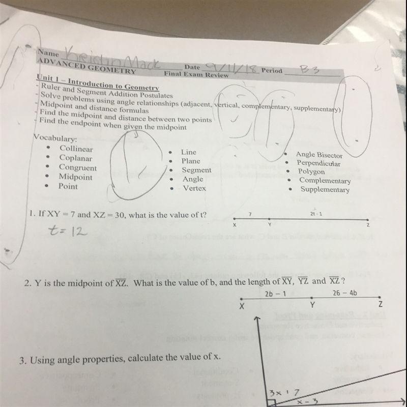 I need help with number 2 please p-example-1