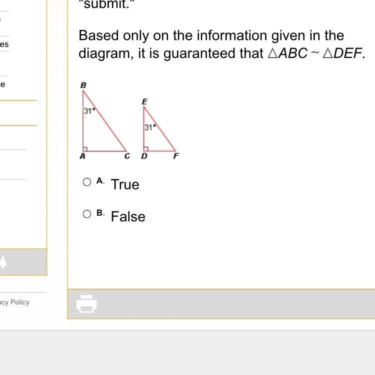 Based only on the information given in the diagram, it is guaranteed that ABC DEF-example-1