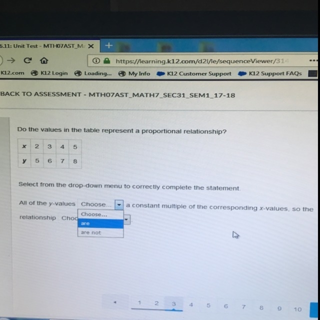 Is the table proportional?-example-1