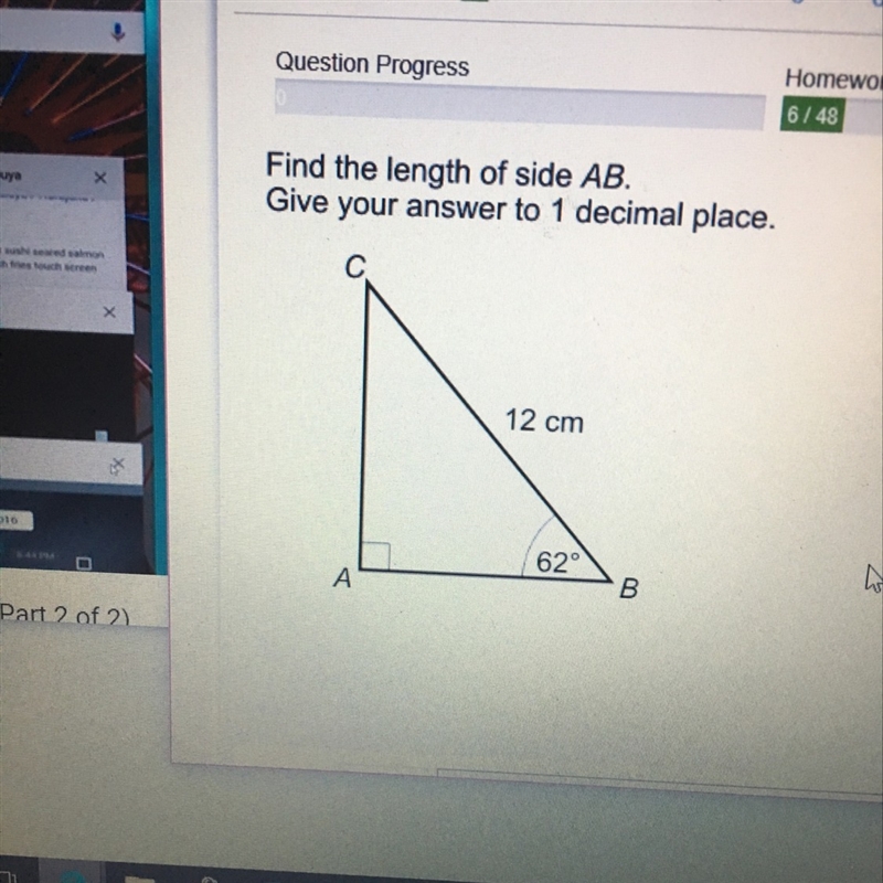 Length of side AB???-example-1