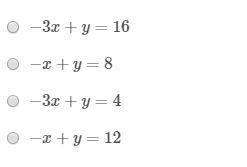 A line passes through (−1, 7) and (2, 10). Which answer is the equation of the line-example-1