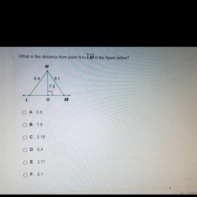 Maybe it’s 7.8 but I’m confused because of the right angle-example-1