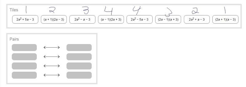 ﻿please can someone help me with this ? Instructions: Drag the tiles to the boxes-example-1