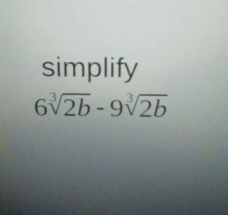 SOMEONE SMART 15 POINTS simplifying radical expressions (subtraction)-example-1