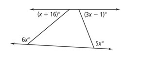 Find the value of x. The value of x is ___-example-1