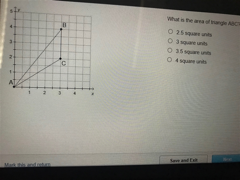 What is the area of triangle ABC?-example-1