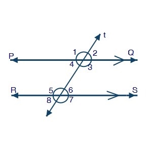 The sum of the measures of angle 5 and angle 6 is equal to 180° and the sum of the-example-1