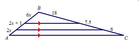 Find the length of AB. A. 2 B. 6 C. 21 D. 31-example-1