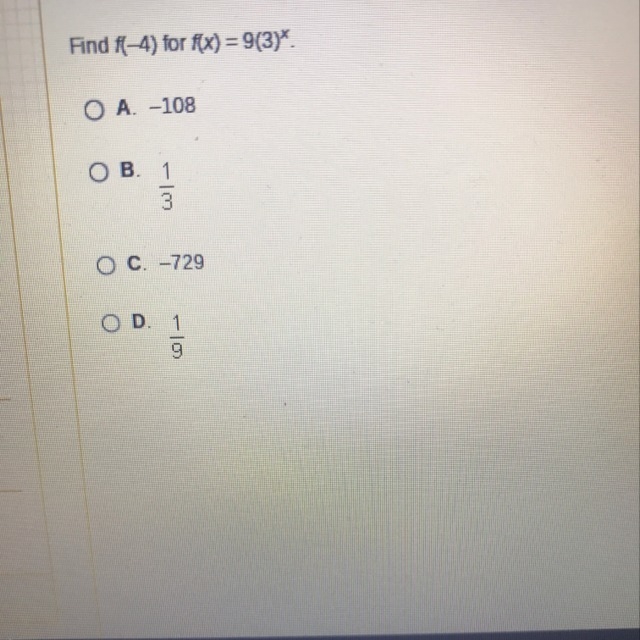 ! PLEASE HELP! Will mark BRAINILEST find F(-4) !-example-1