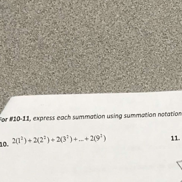 Express each summation using summation notation.-example-1