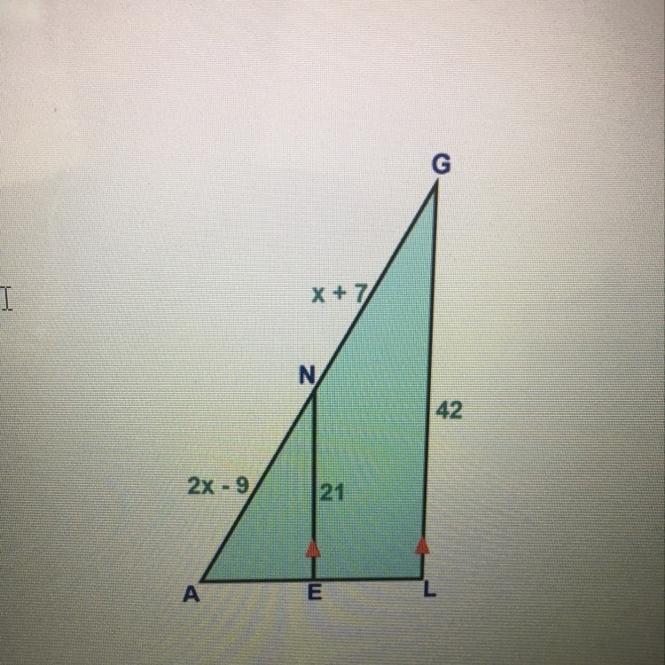 Find the value of x. (Picture attached.)-example-1